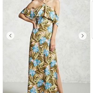 Tropical Maxi Dress--Medium